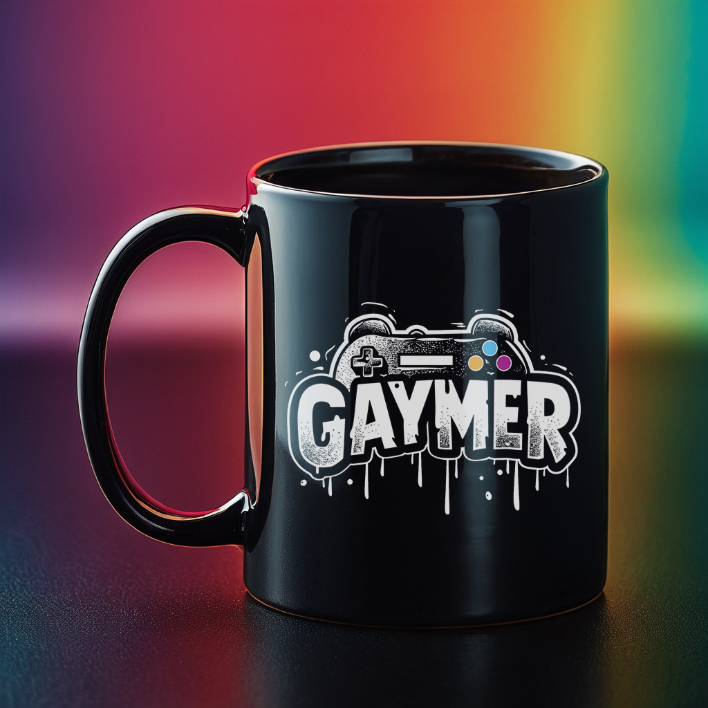 Gaymer Classic Gamepad Iconic Gay Bear Mug