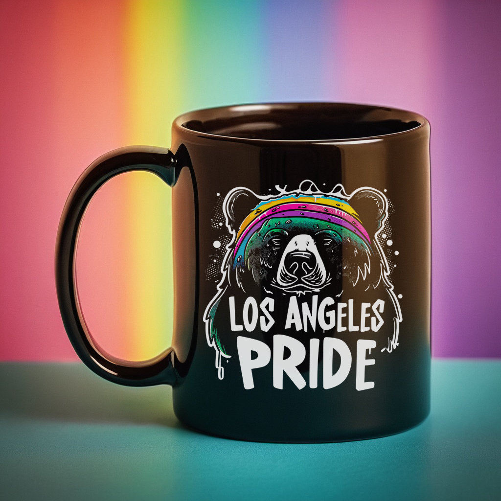 Starry Rainbow Headband Los Angeles Pride Gay Bear Mug