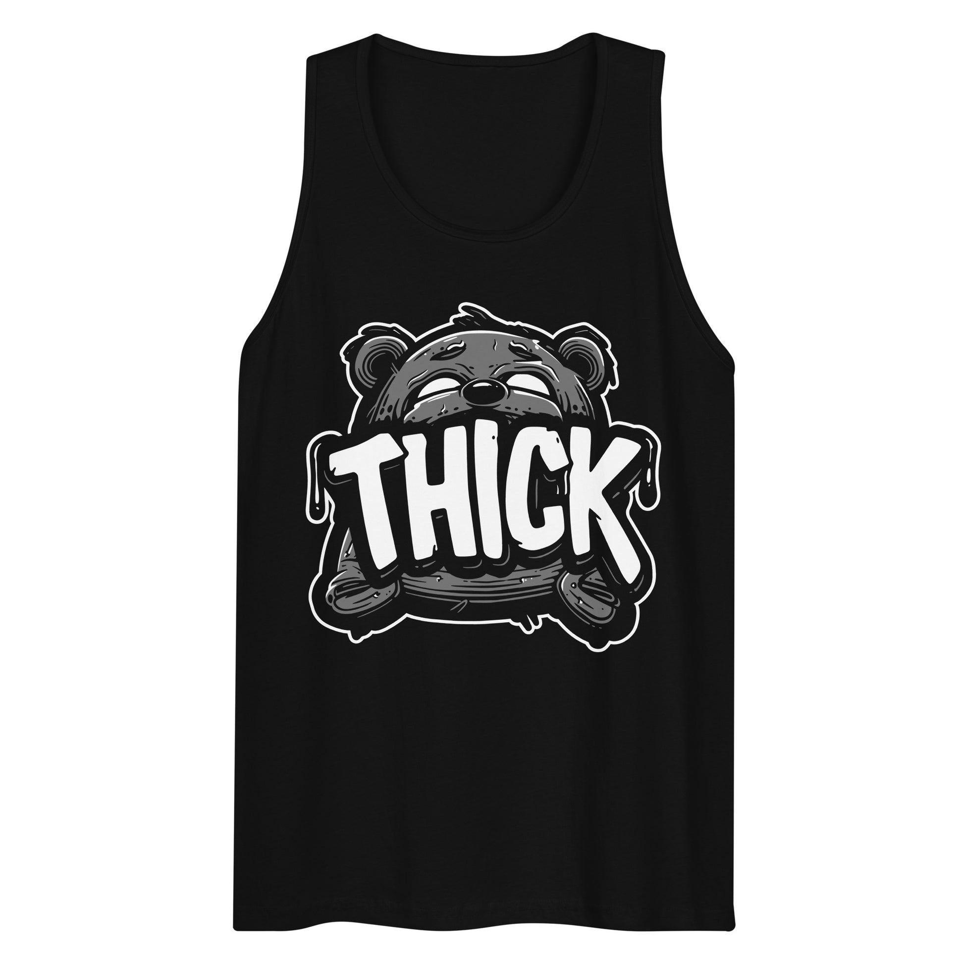 Cuddly & Bold "THICK" Statement Gay Bear Tank Top