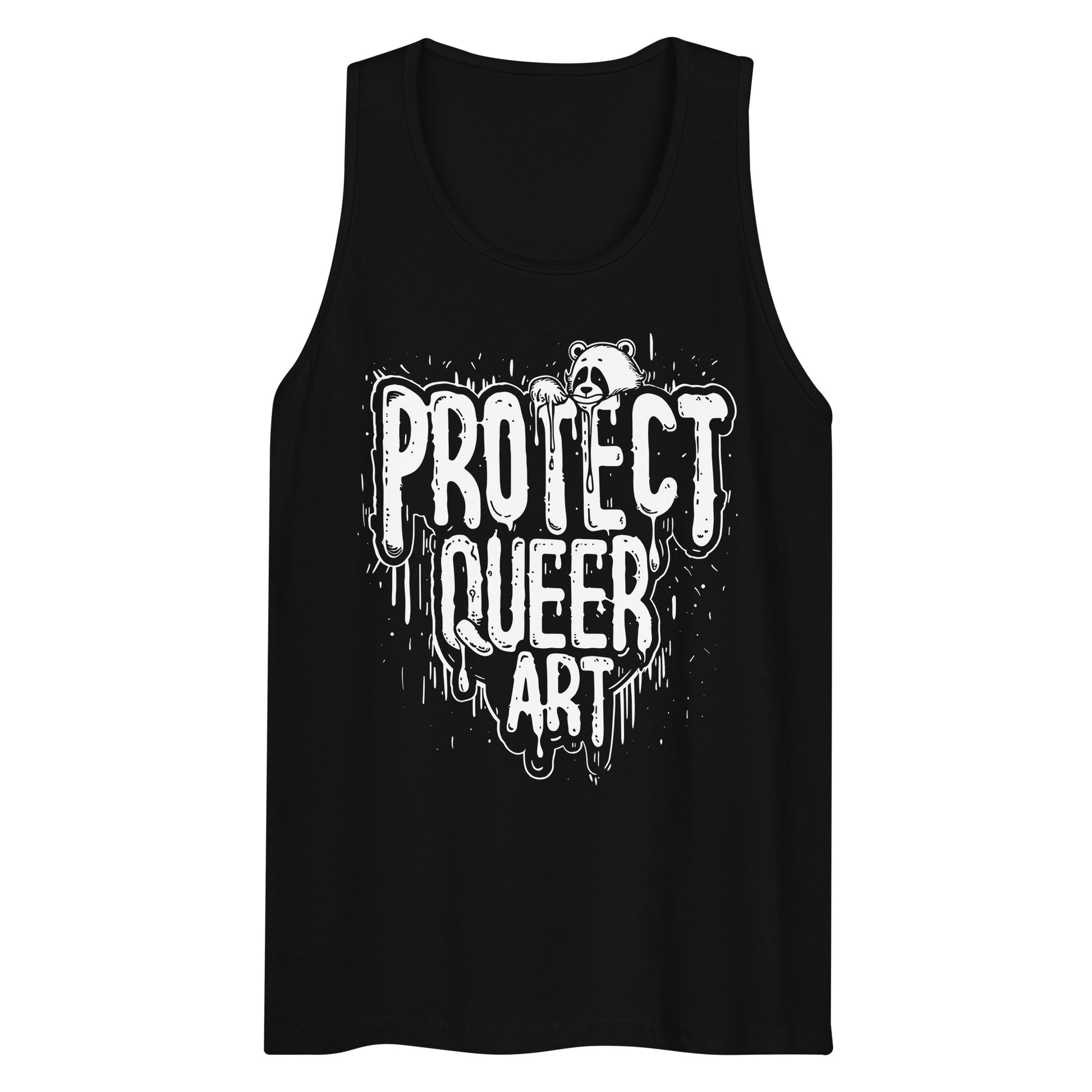 Protect Queer Art - Bold Statement Gay Bear Tank Top
