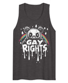Roar for Equality Rainbow Splatter Gay Rights Gay Bear Tank Top