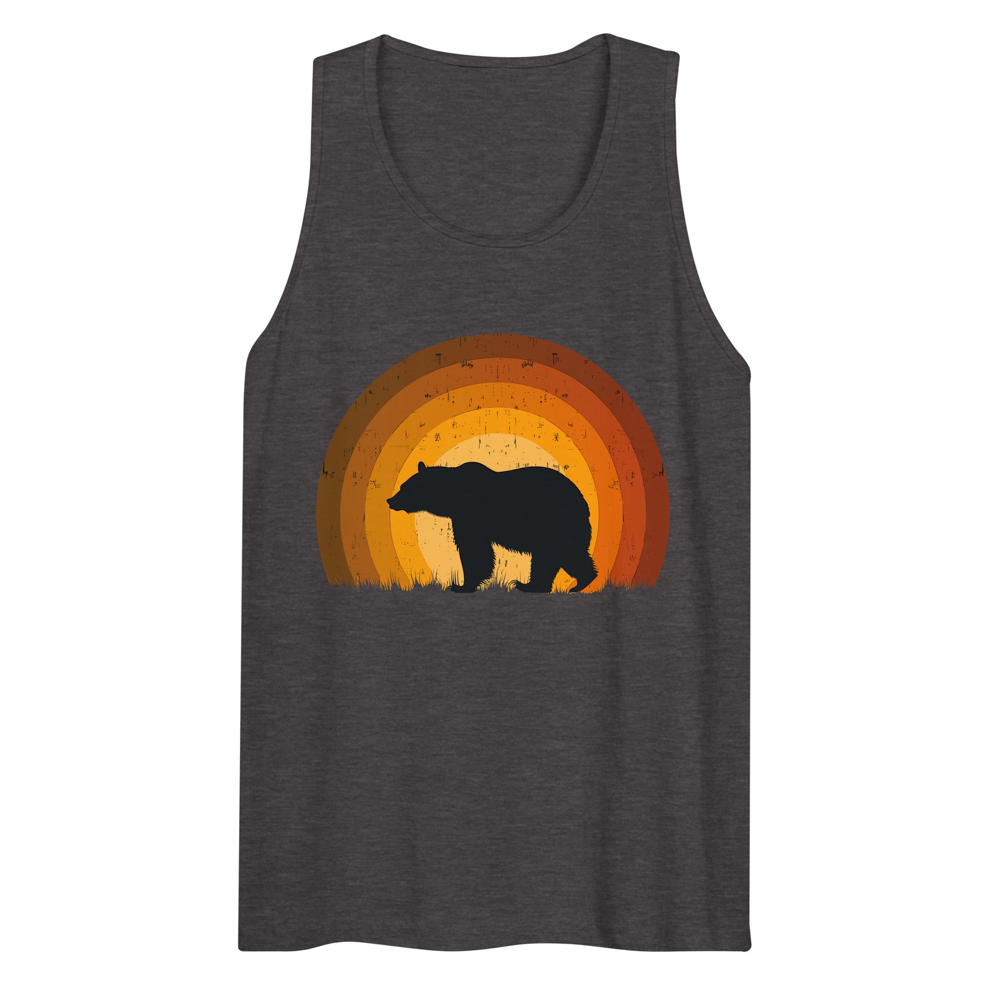 Sunset Stride Silhouette Gay Bear Tank Top