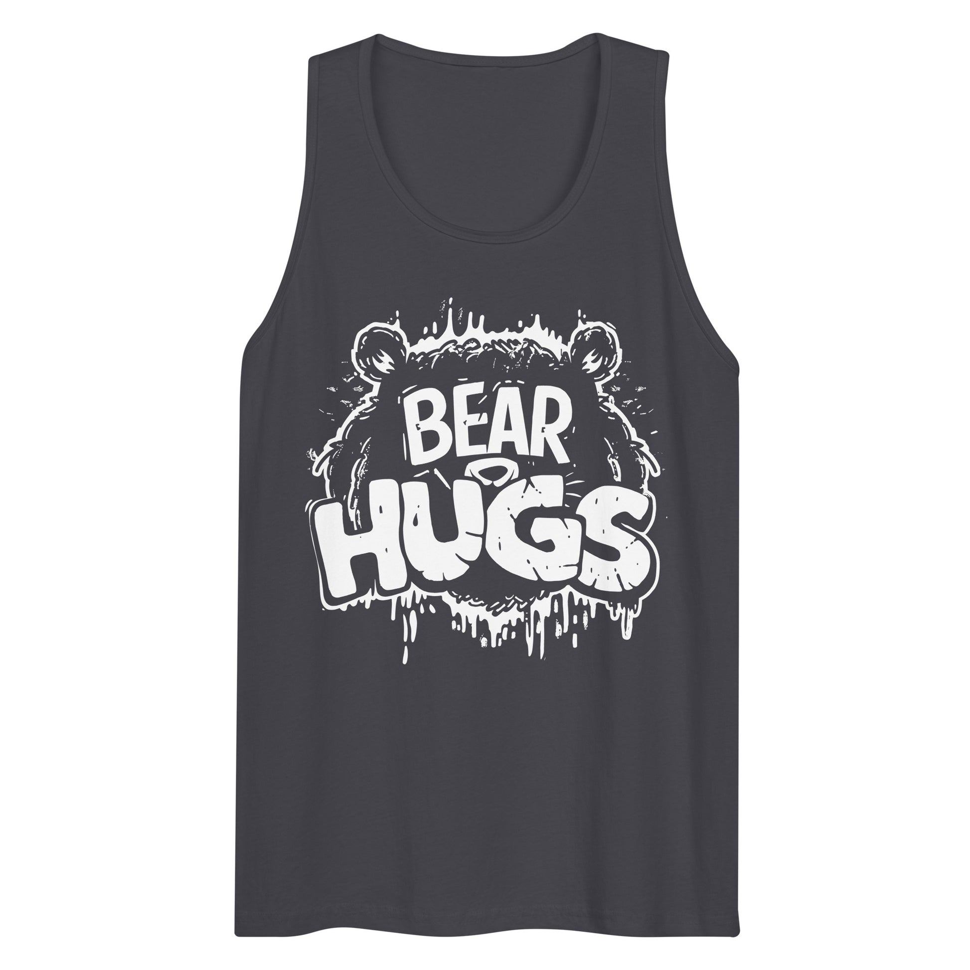 Cuddly Affectionate Bear Hugs Graphic Gay Bear Tank Top