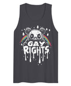 Roar for Equality Rainbow Splatter Gay Rights Gay Bear Tank Top