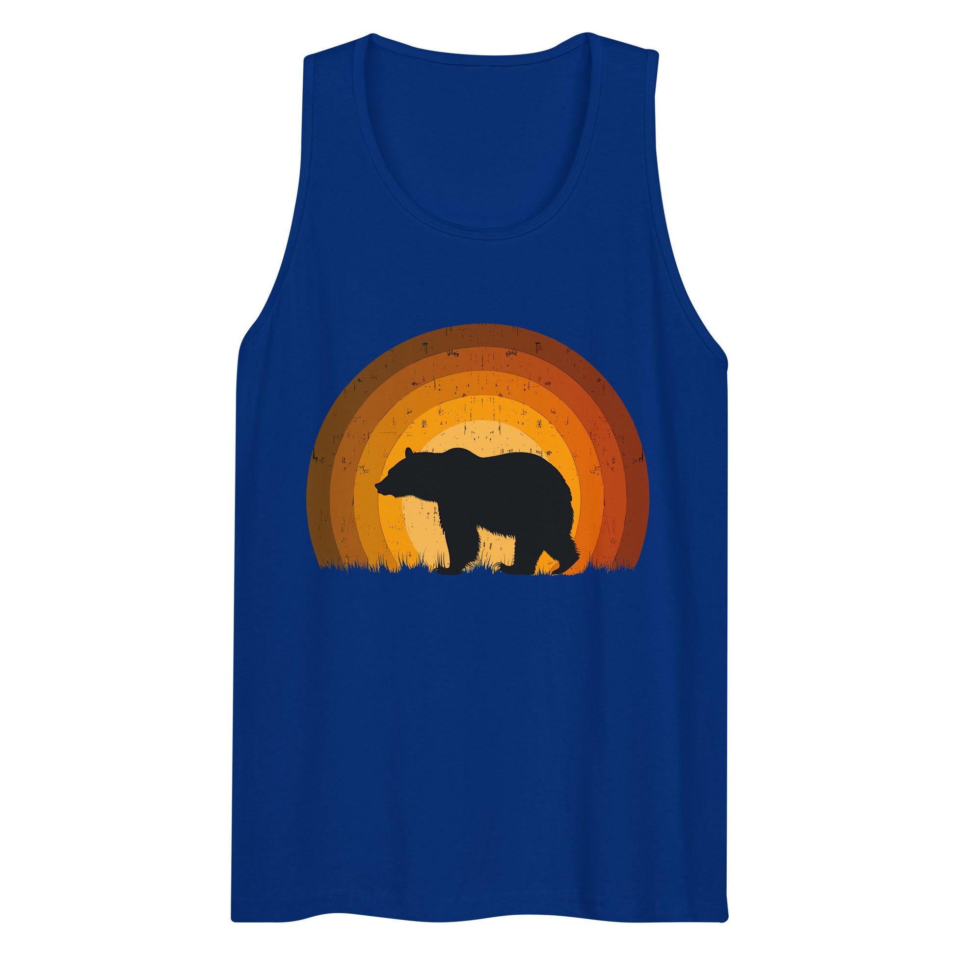 Sunset Stride Silhouette Gay Bear Tank Top