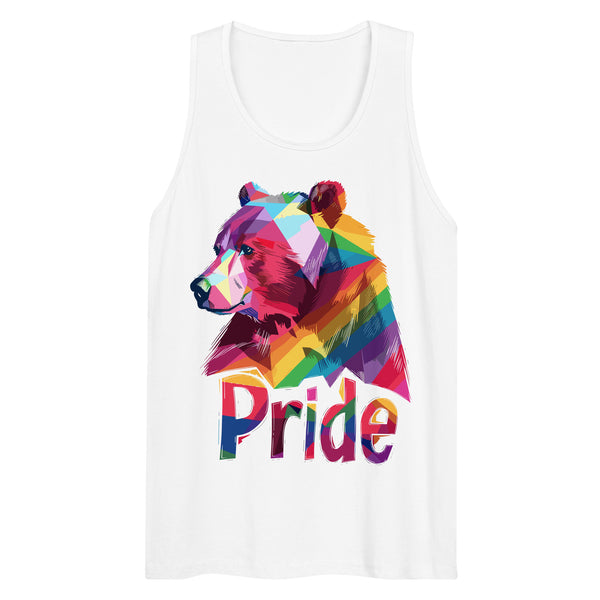 Colorful Roar - Spectrum of Pride Gay Bear Tank Top