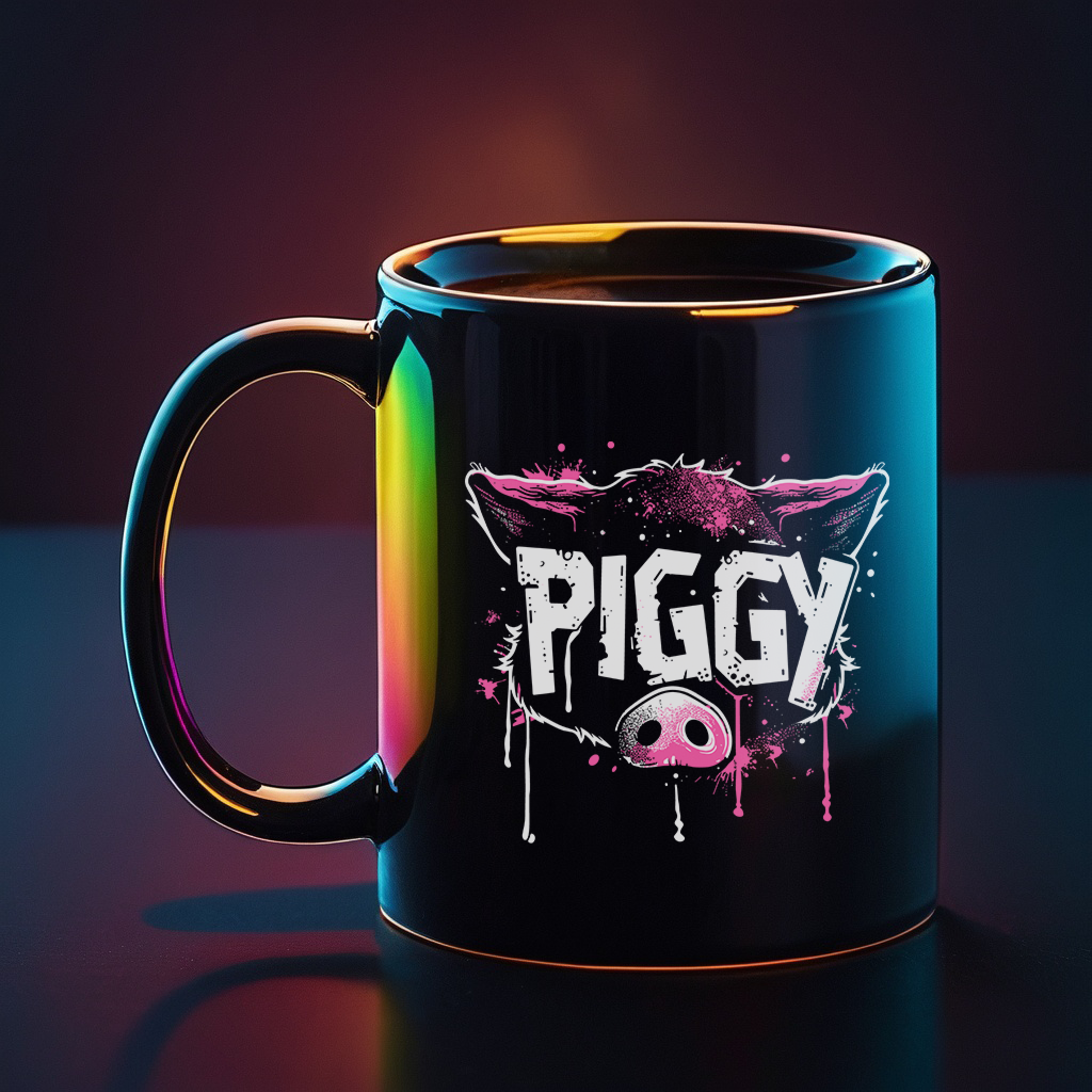 Pink Splash Piggy, Fun-Loving Gay Bear Mug