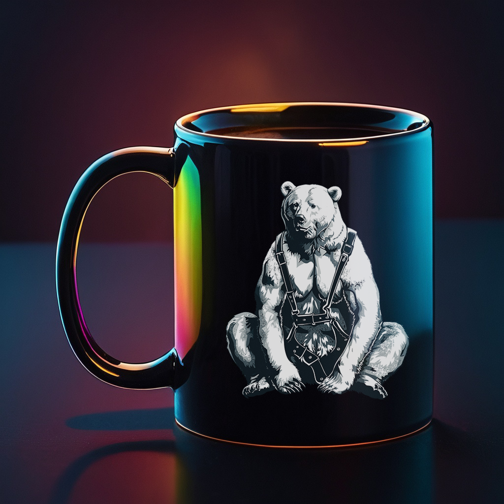 Mischief Maker Harness Clad Gay Bear Mug