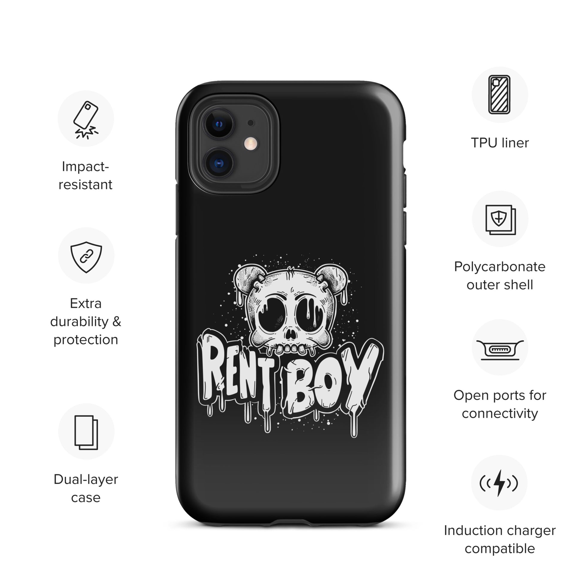 Raucous Rent Boy - Bold Statement Gay Bear iPhone Tough Case