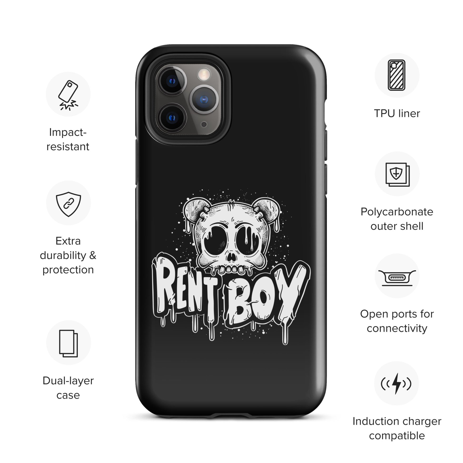 Raucous Rent Boy - Bold Statement Gay Bear iPhone Tough Case