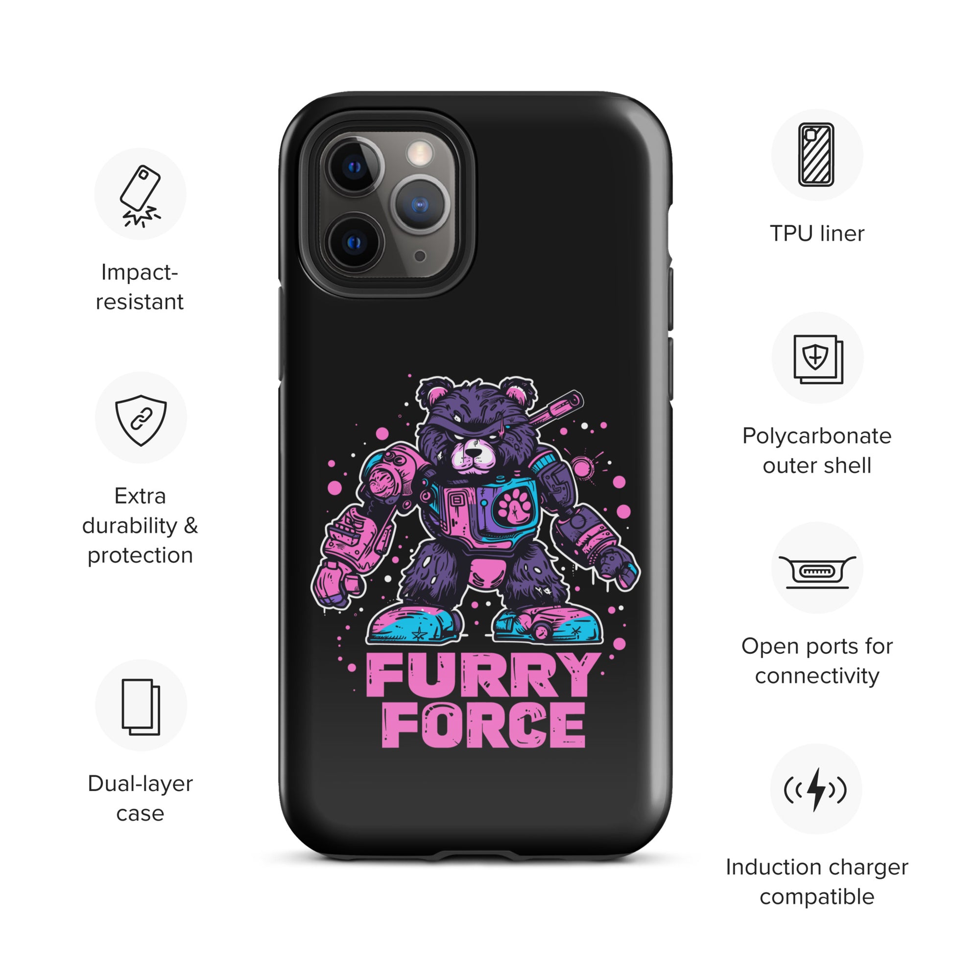 CosmoPaw Furry Force Mech Pilot Gay Bear iPhone Tough Case