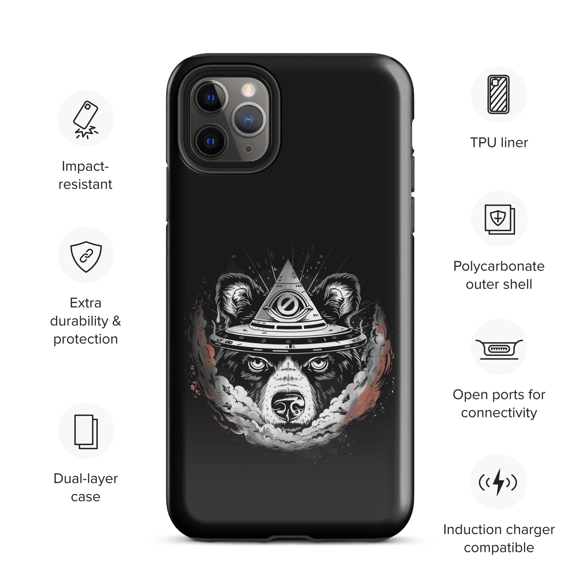 Illuminaughty Mystique, Cosmic Eye Gay Bear iPhone Tough Case