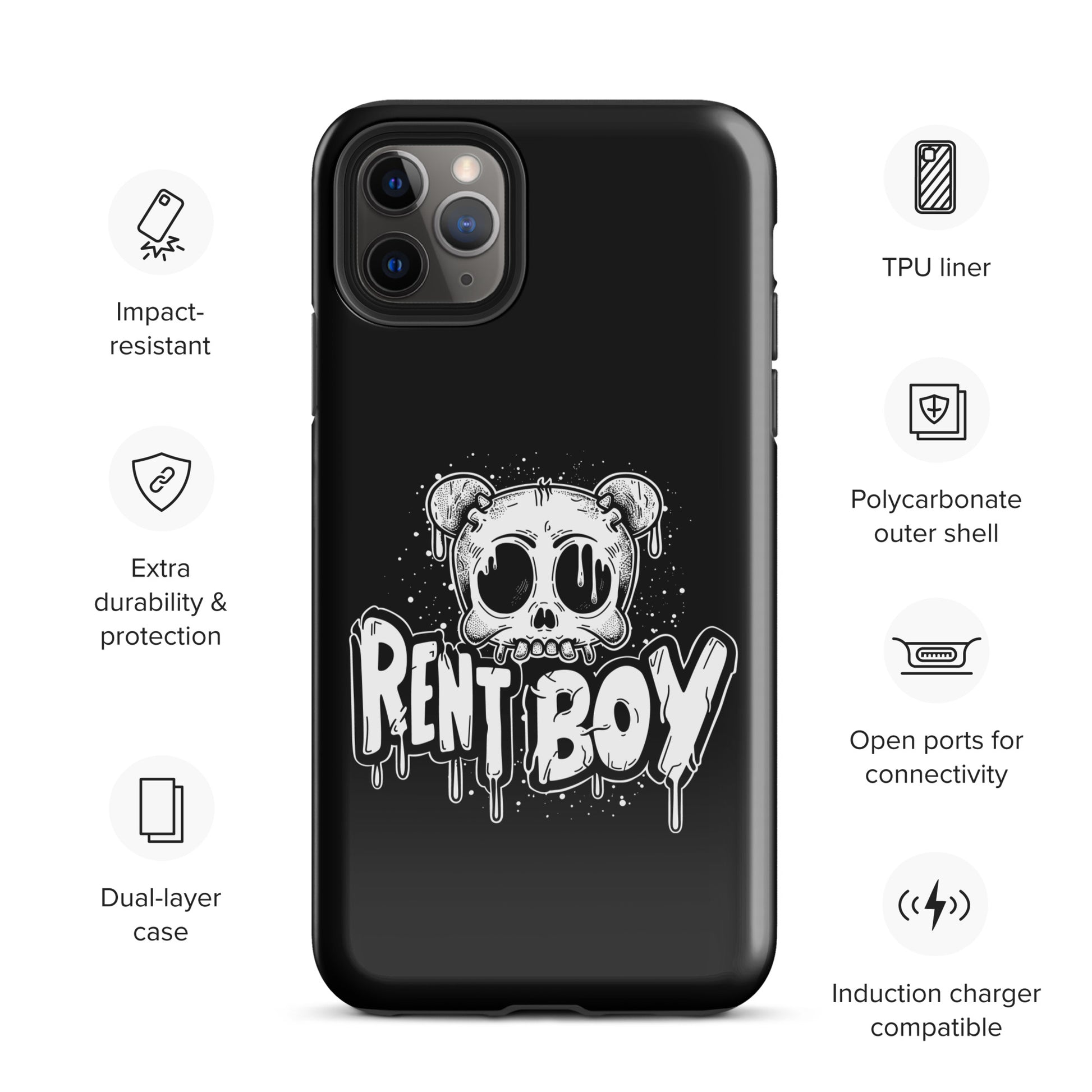 Raucous Rent Boy - Bold Statement Gay Bear iPhone Tough Case