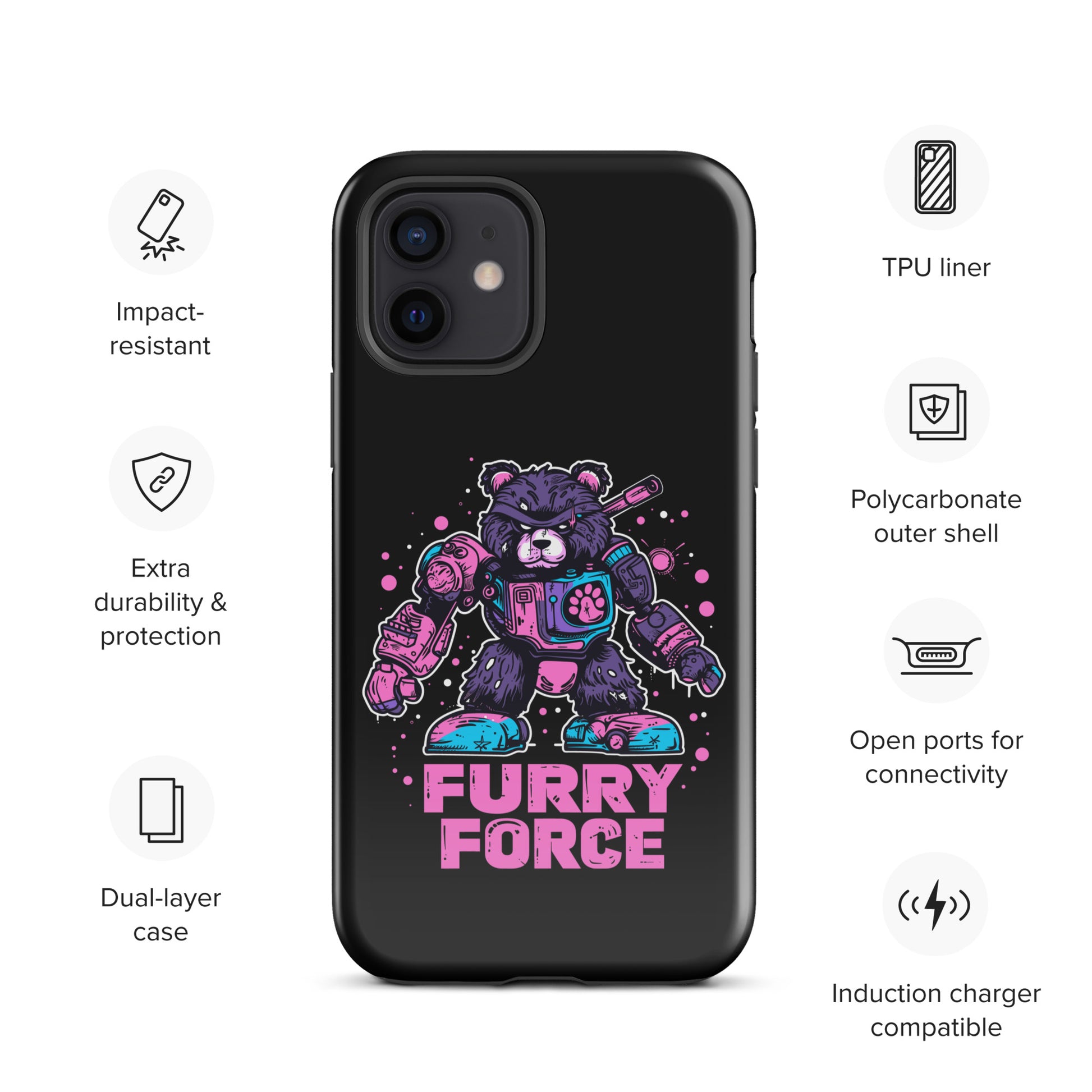 CosmoPaw Furry Force Mech Pilot Gay Bear iPhone Tough Case