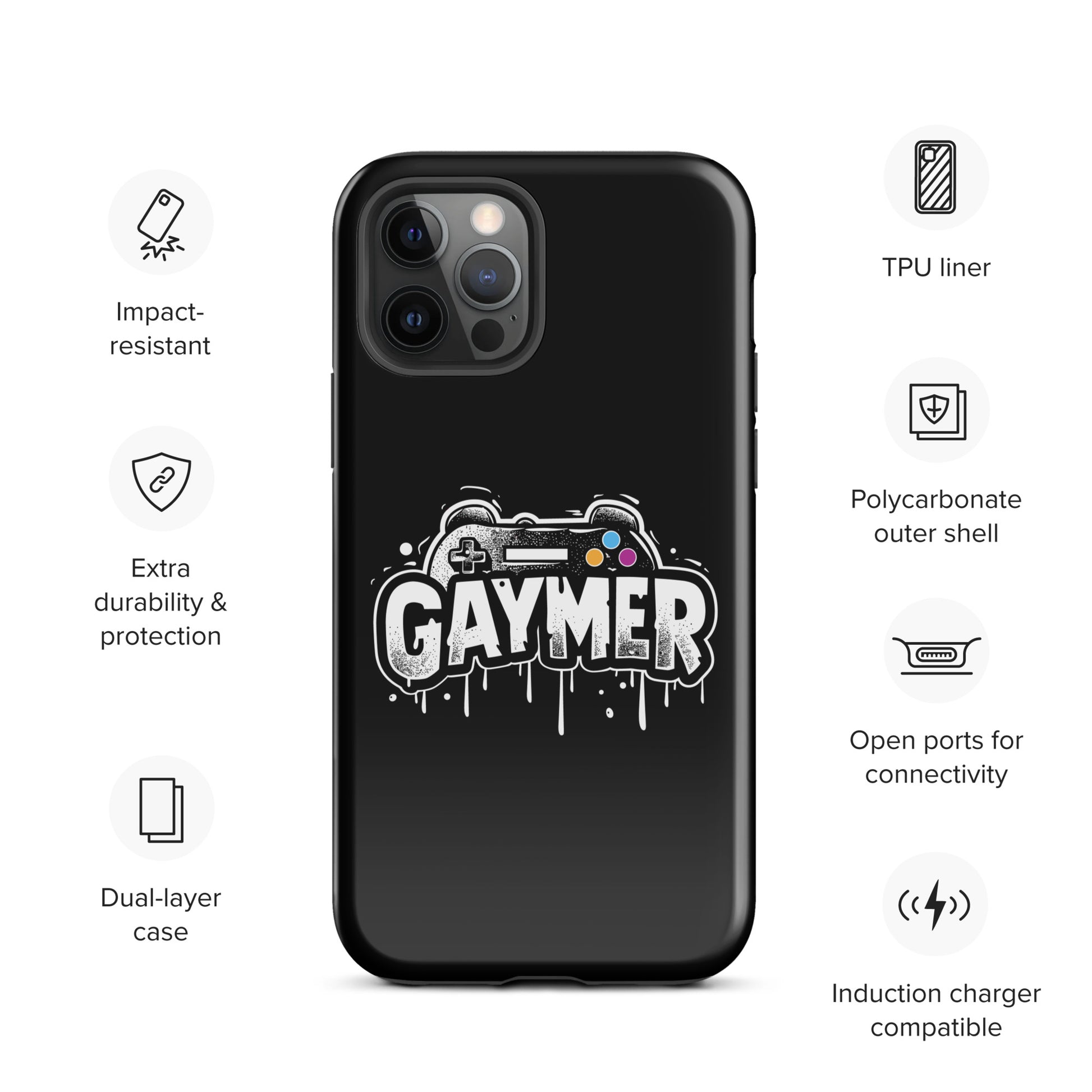 Gaymer Classic Gamepad Iconic Gay Bear iPhone Tough Case