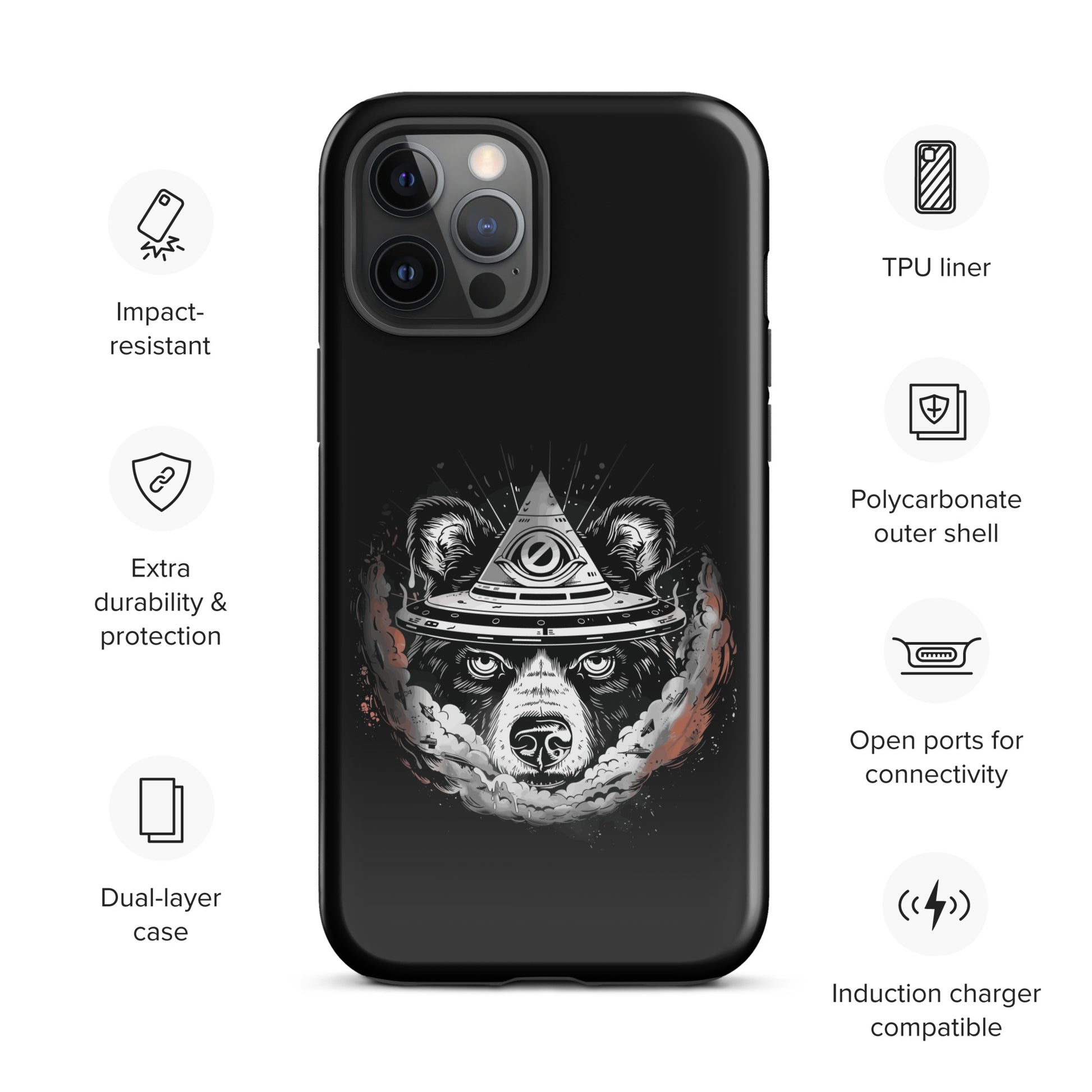 Illuminaughty Mystique, Cosmic Eye Gay Bear iPhone Tough Case