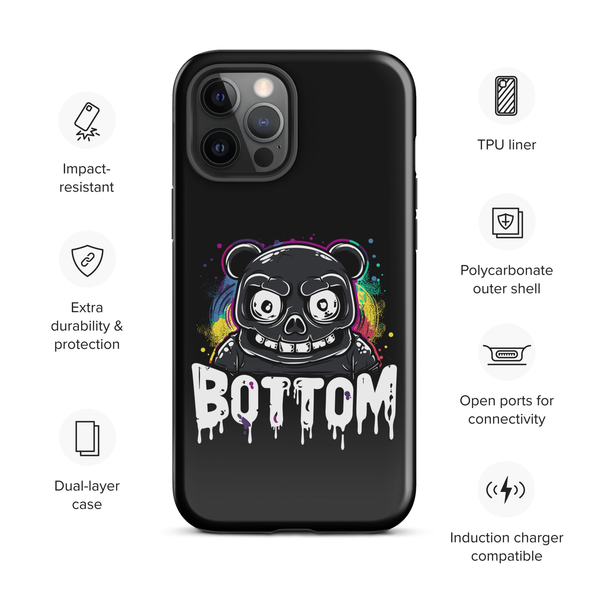 Submissive Bottom Boy Gay Bear iPhone Tough Case