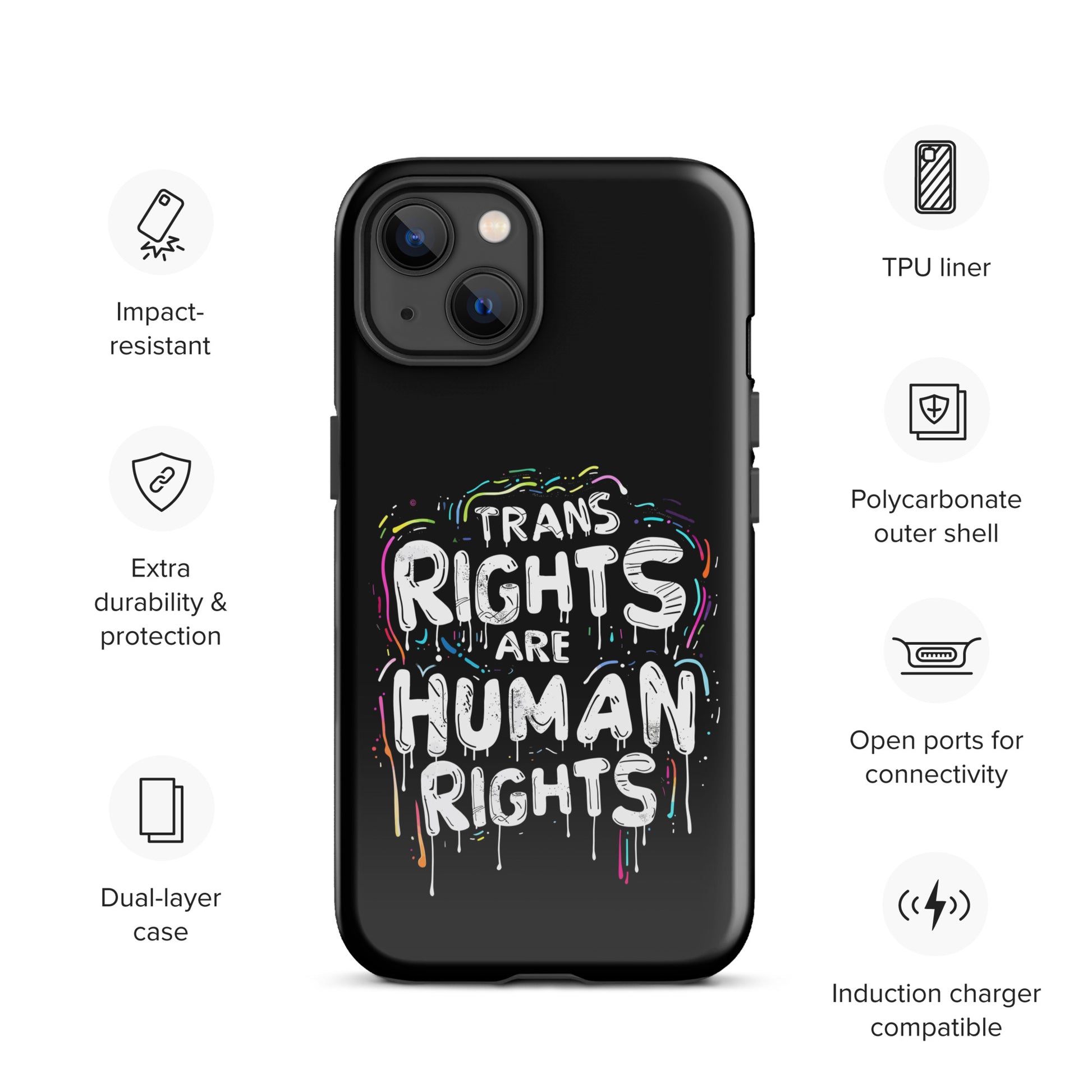 Trans Rights Are Human Rights Gay Bear iPhone Tough Case