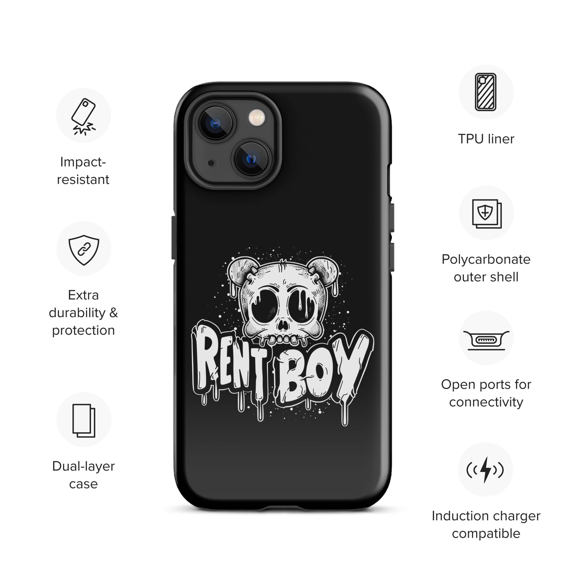 Raucous Rent Boy - Bold Statement Gay Bear iPhone Tough Case