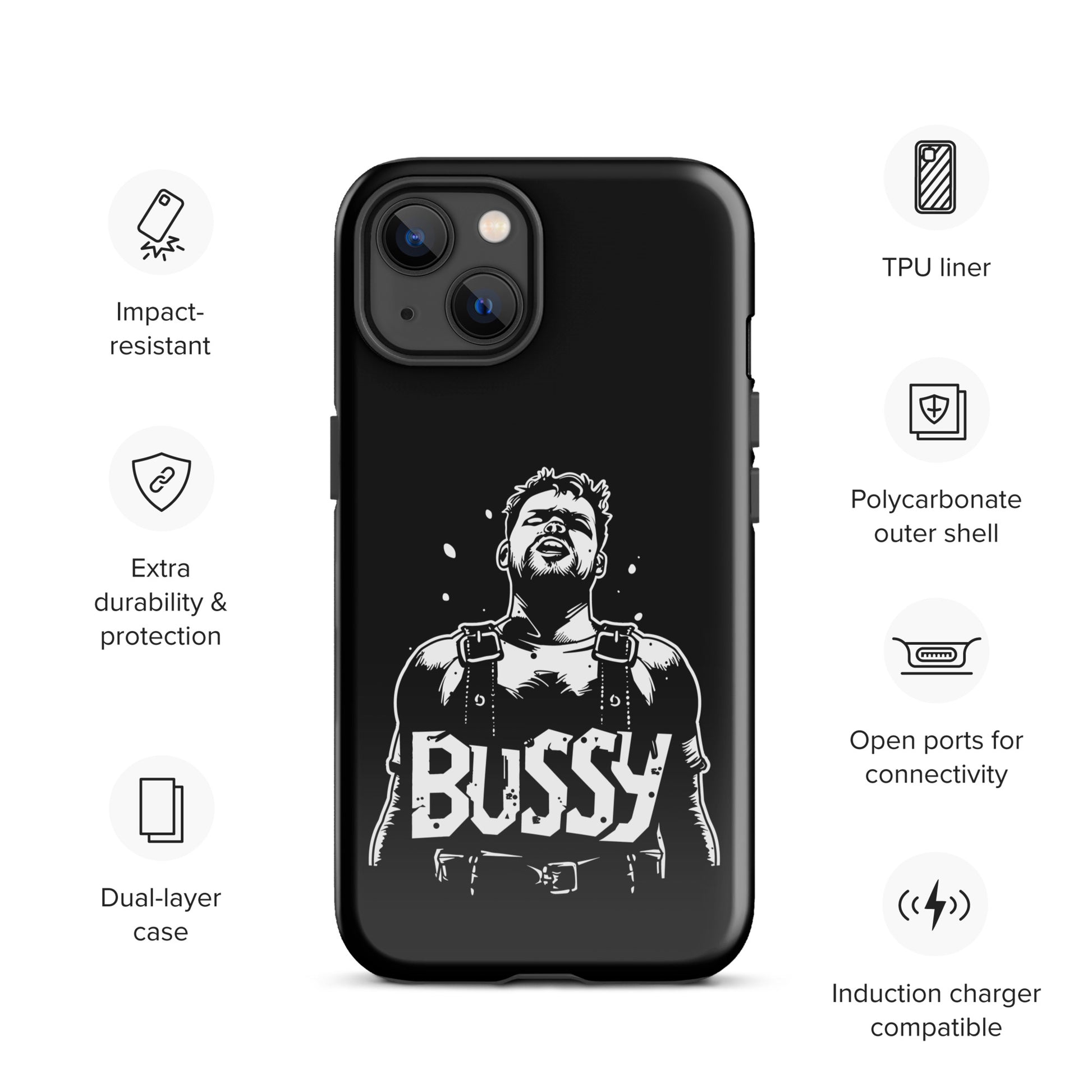 Bold 'Bussy' Statement Fashion - Essential Gay Bear iPhone Tough Case