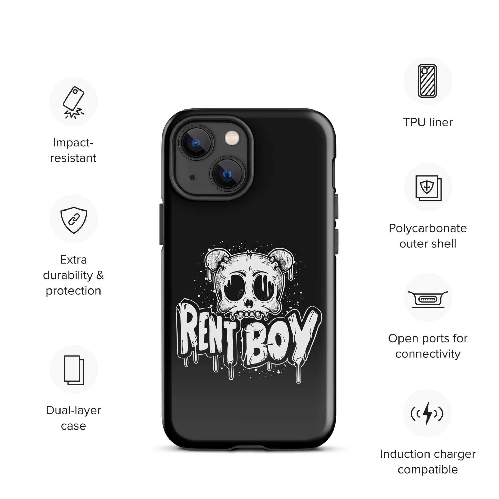 Raucous Rent Boy - Bold Statement Gay Bear iPhone Tough Case