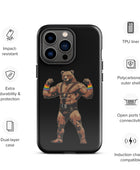 Rainbow Flex: Power Pose Gay Bear iPhone Tough Case