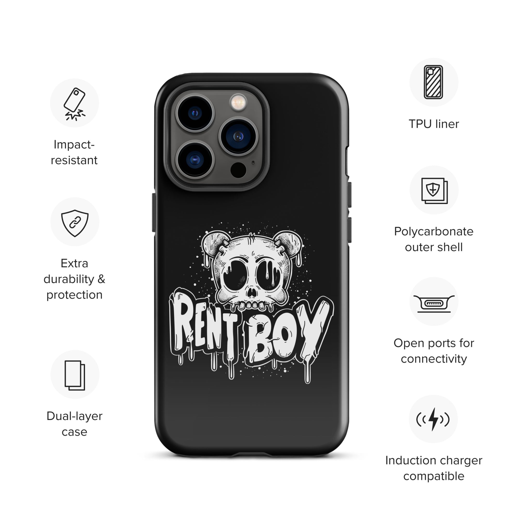 Raucous Rent Boy - Bold Statement Gay Bear iPhone Tough Case