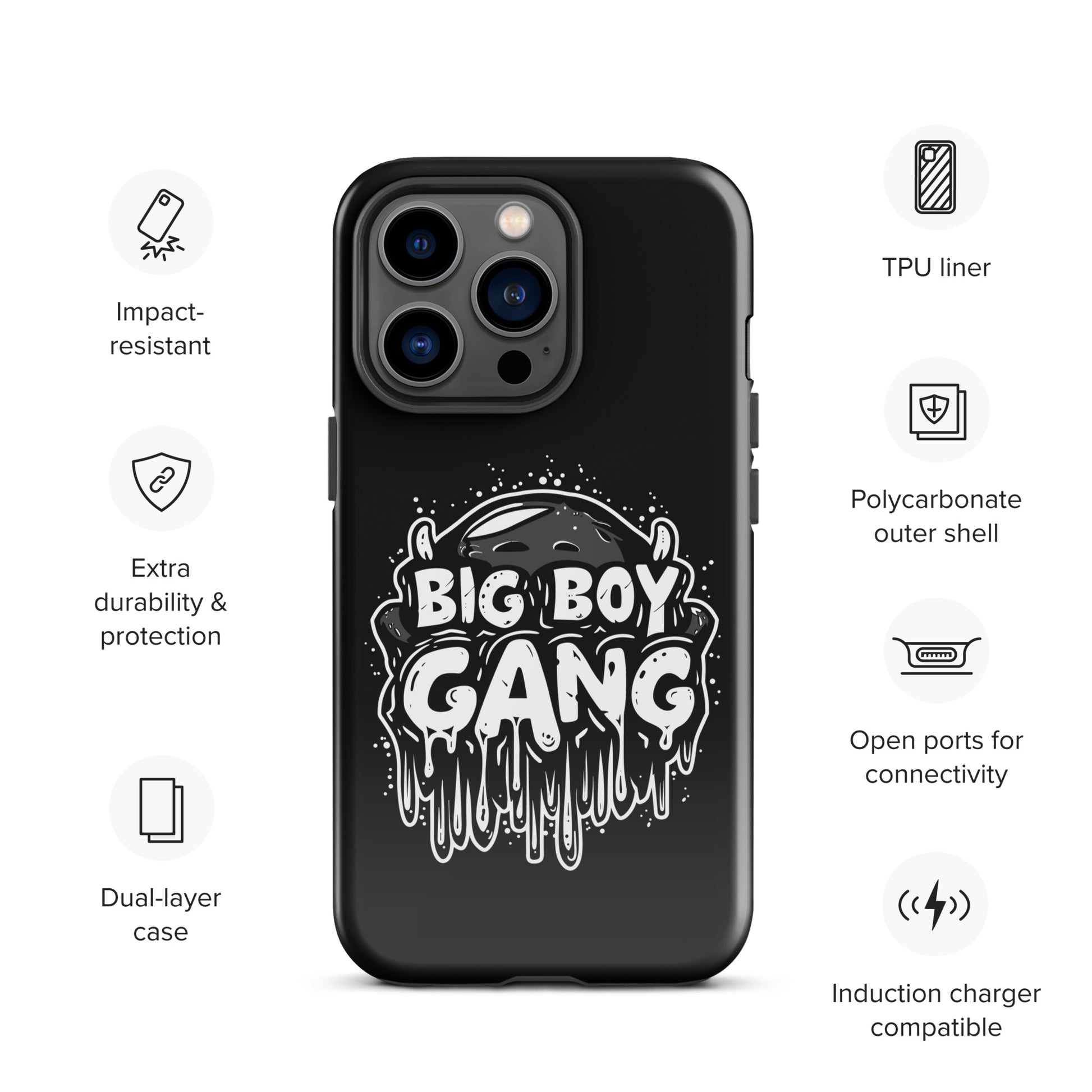 Join the Elite: Big Boy Gang Bold Gay Bear iPhone Tough Case
