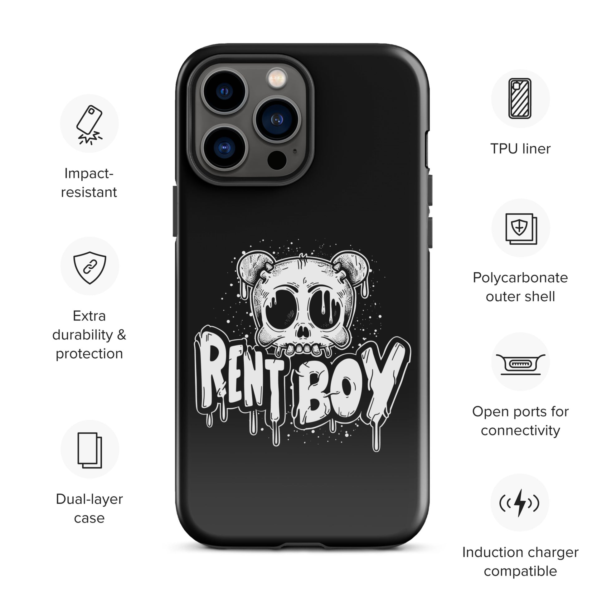 Raucous Rent Boy - Bold Statement Gay Bear iPhone Tough Case