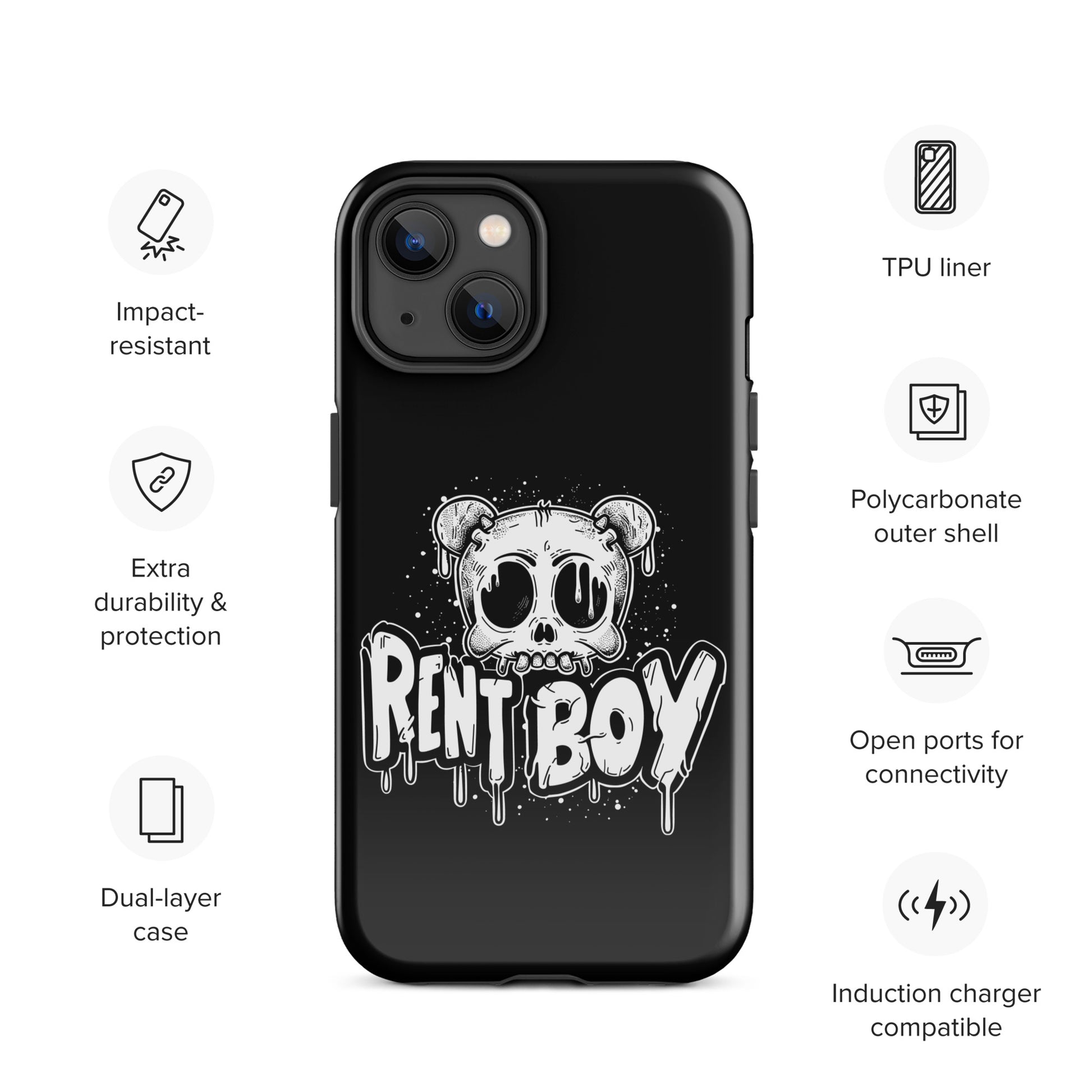 Raucous Rent Boy - Bold Statement Gay Bear iPhone Tough Case