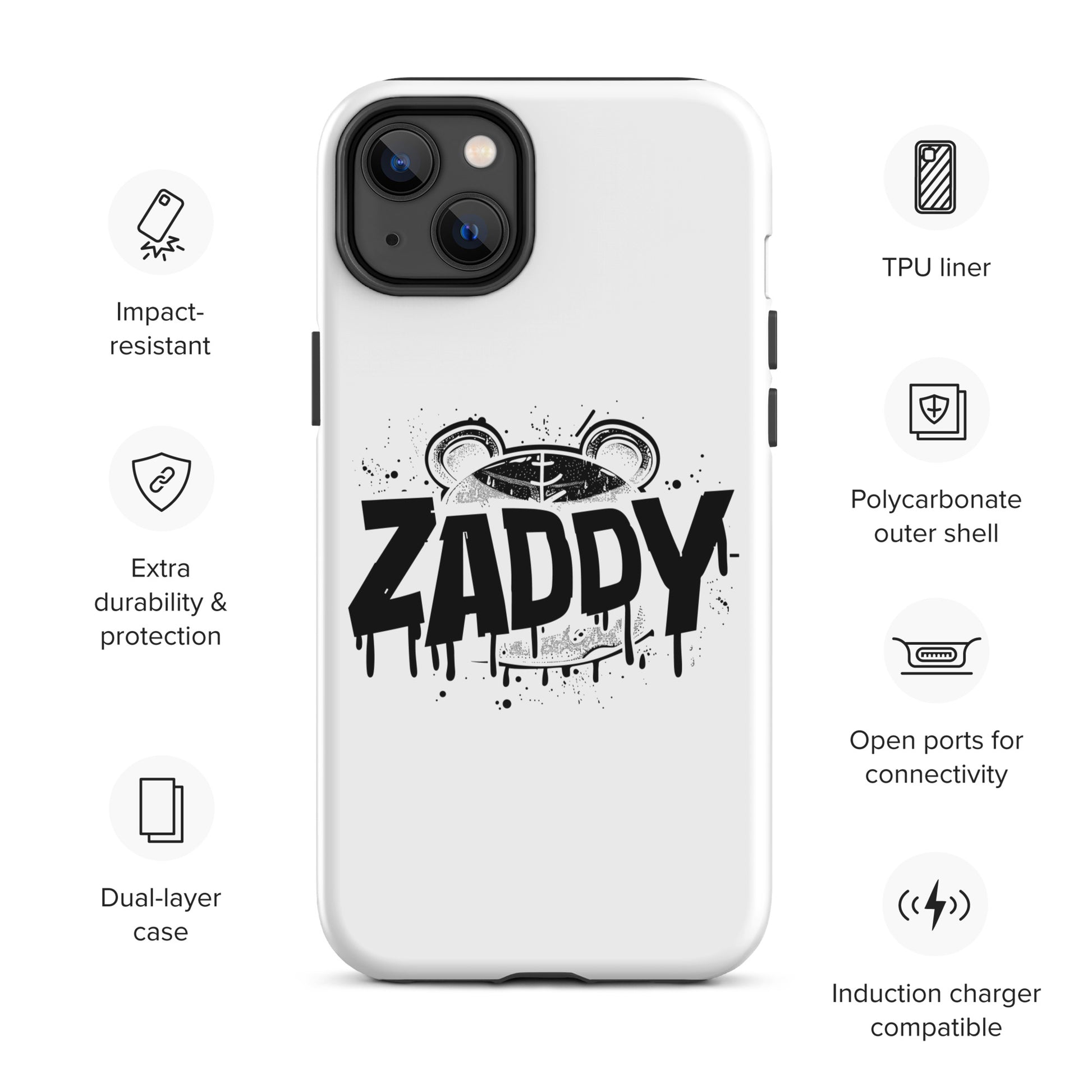 ZADDY Aura Unleashed Bold Statement Gay Bear iPhone Tough Case