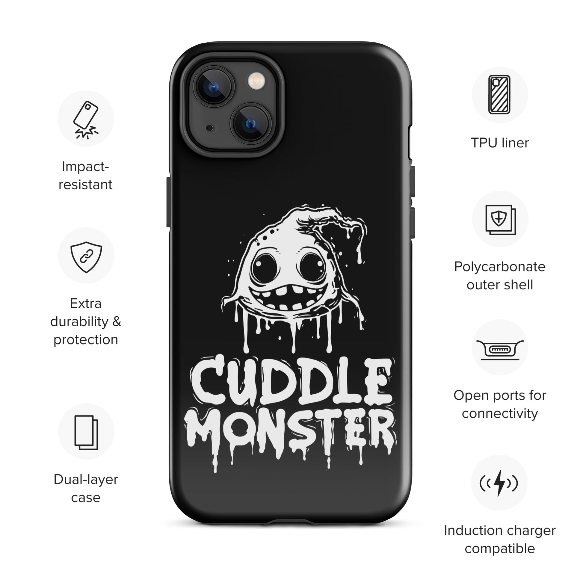 Spooky Cuddle Monster - Irresistible Gay Bear iPhone Tough Case