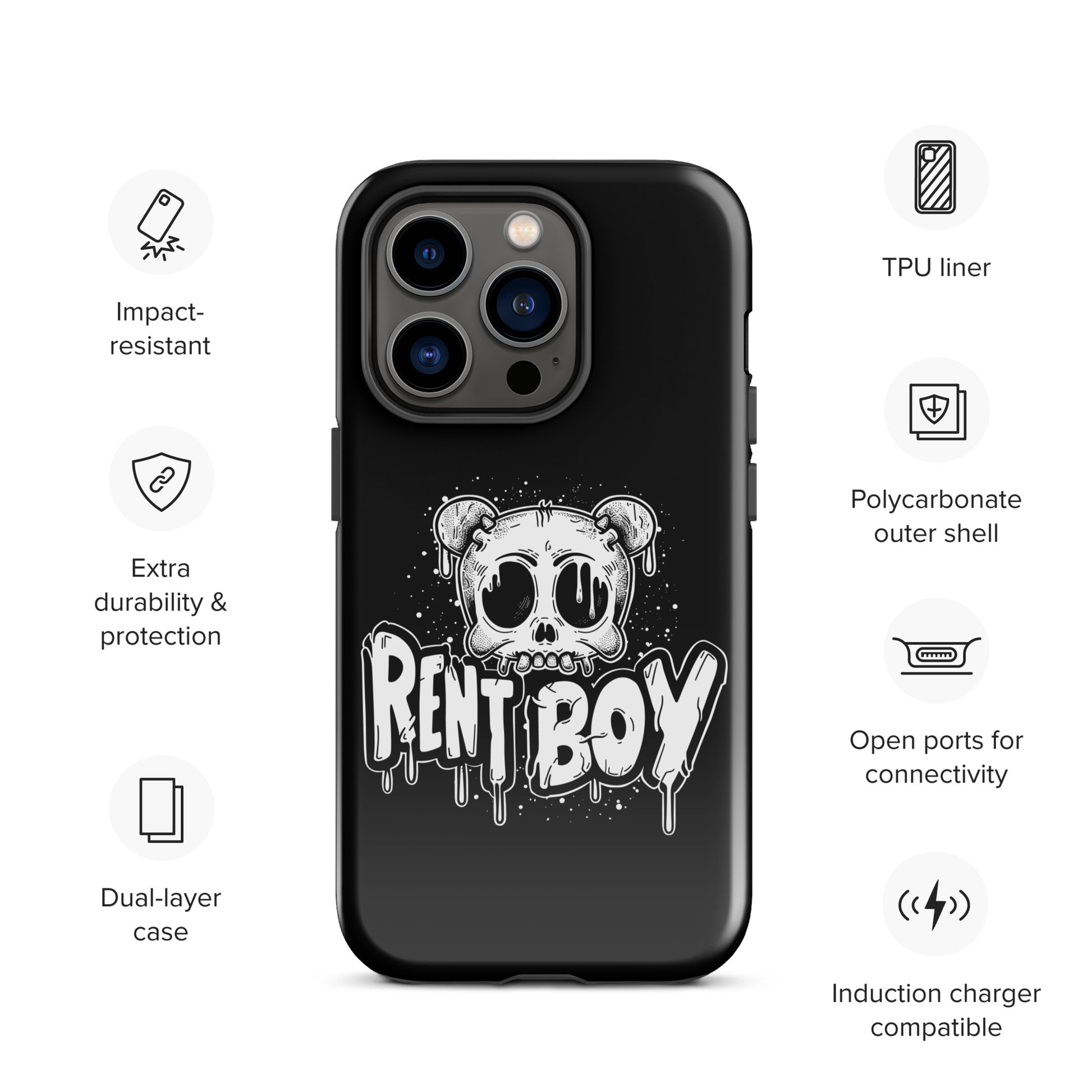 Raucous Rent Boy - Bold Statement Gay Bear iPhone Tough Case