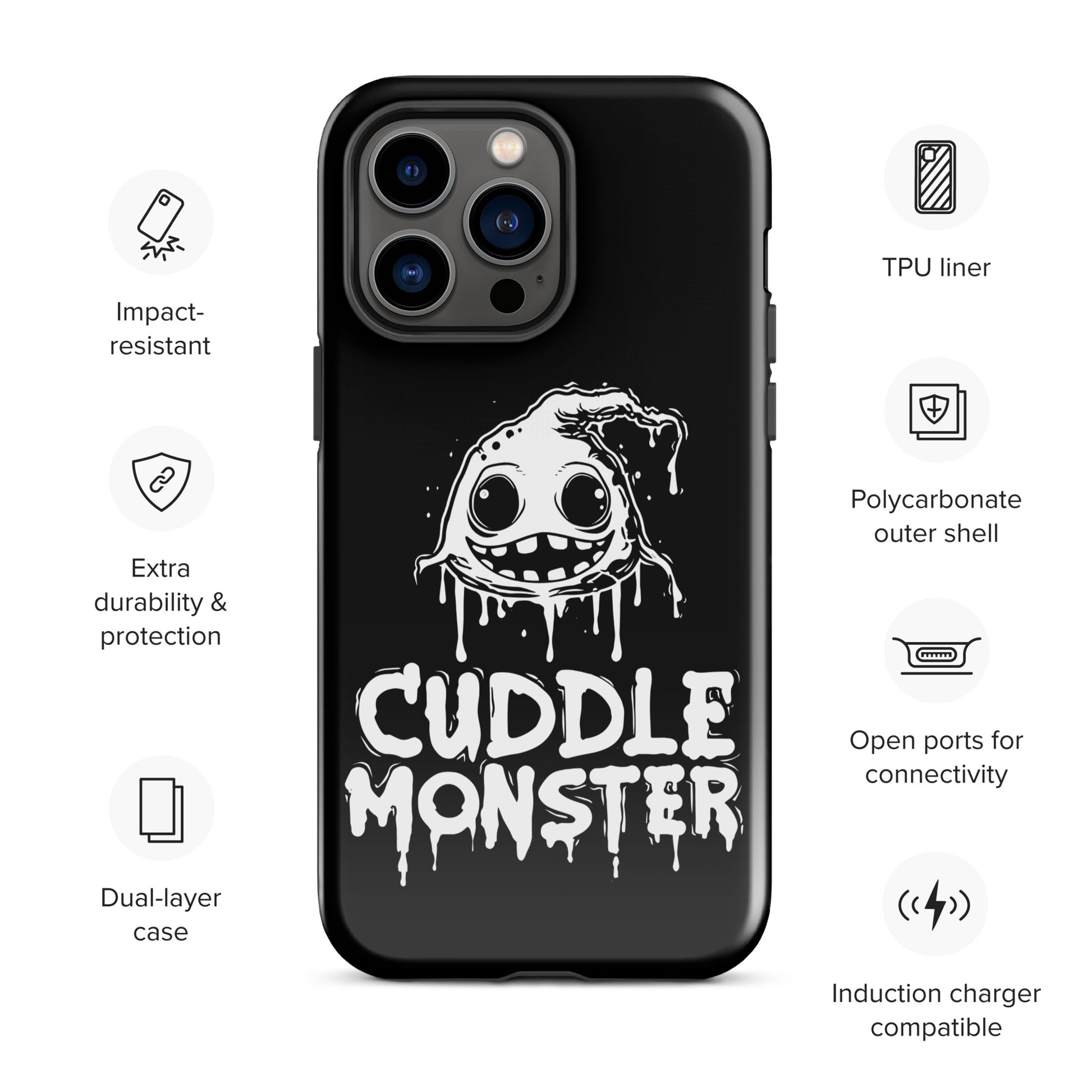Spooky Cuddle Monster - Irresistible Gay Bear iPhone Tough Case