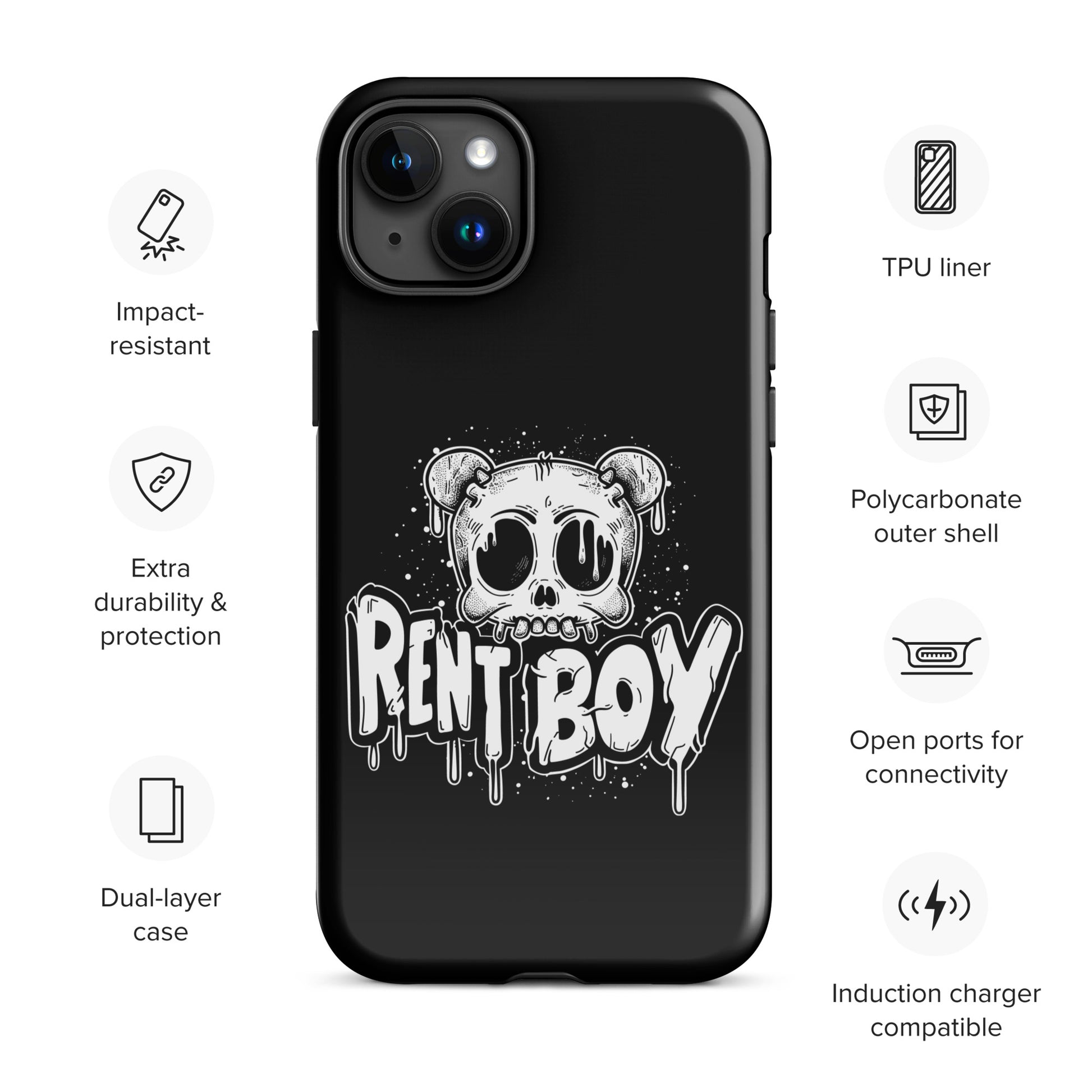 Raucous Rent Boy - Bold Statement Gay Bear iPhone Tough Case