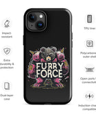 Horned Guardian Furry Force Mythic Gay Bear iPhone Tough Case