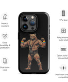 Rainbow Flex: Power Pose Gay Bear iPhone Tough Case