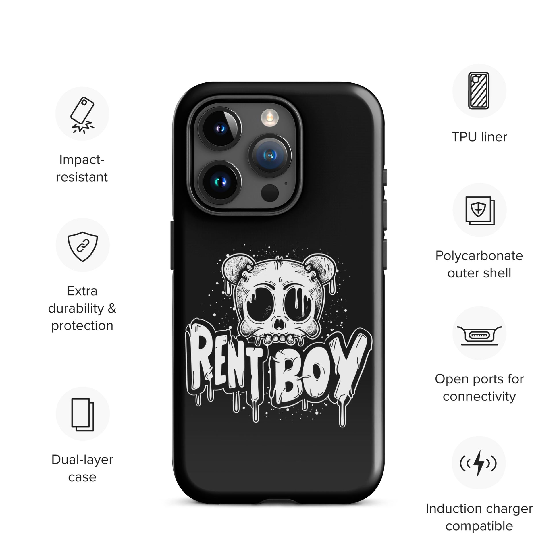 Raucous Rent Boy - Bold Statement Gay Bear iPhone Tough Case