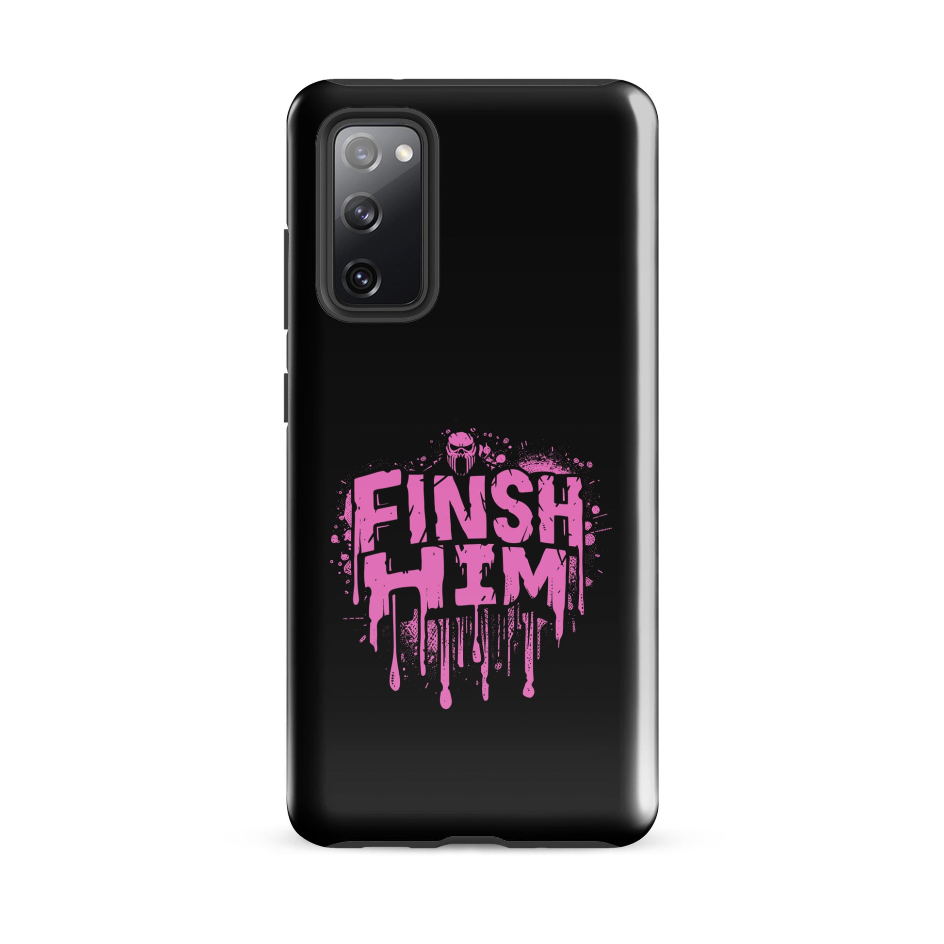 Finish Him Sassy Skull Splash - Pink Gay Bear Samsung Tough Case