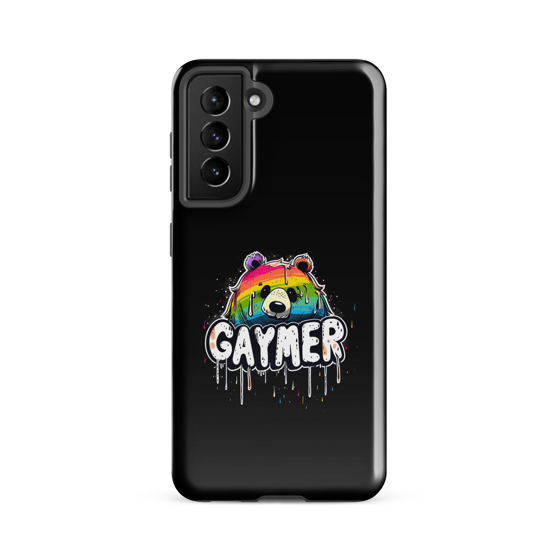 Gaymer Colorful Drip Effect Gay Bear Samsung Tough Case