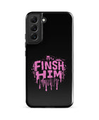 Finish Him Sassy Skull Splash - Pink Gay Bear Samsung Tough Case