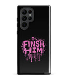 Finish Him Sassy Skull Splash - Pink Gay Bear Samsung Tough Case