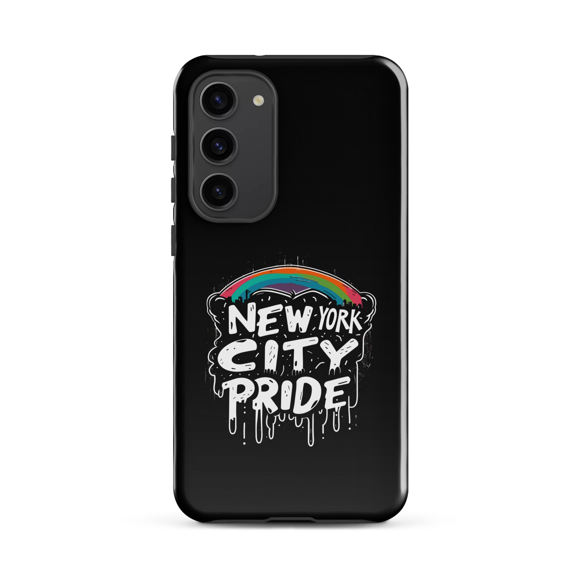 Big Apple Bound: NYC Pride, Colorful Skyline Gay Bear Samsung Tough Case