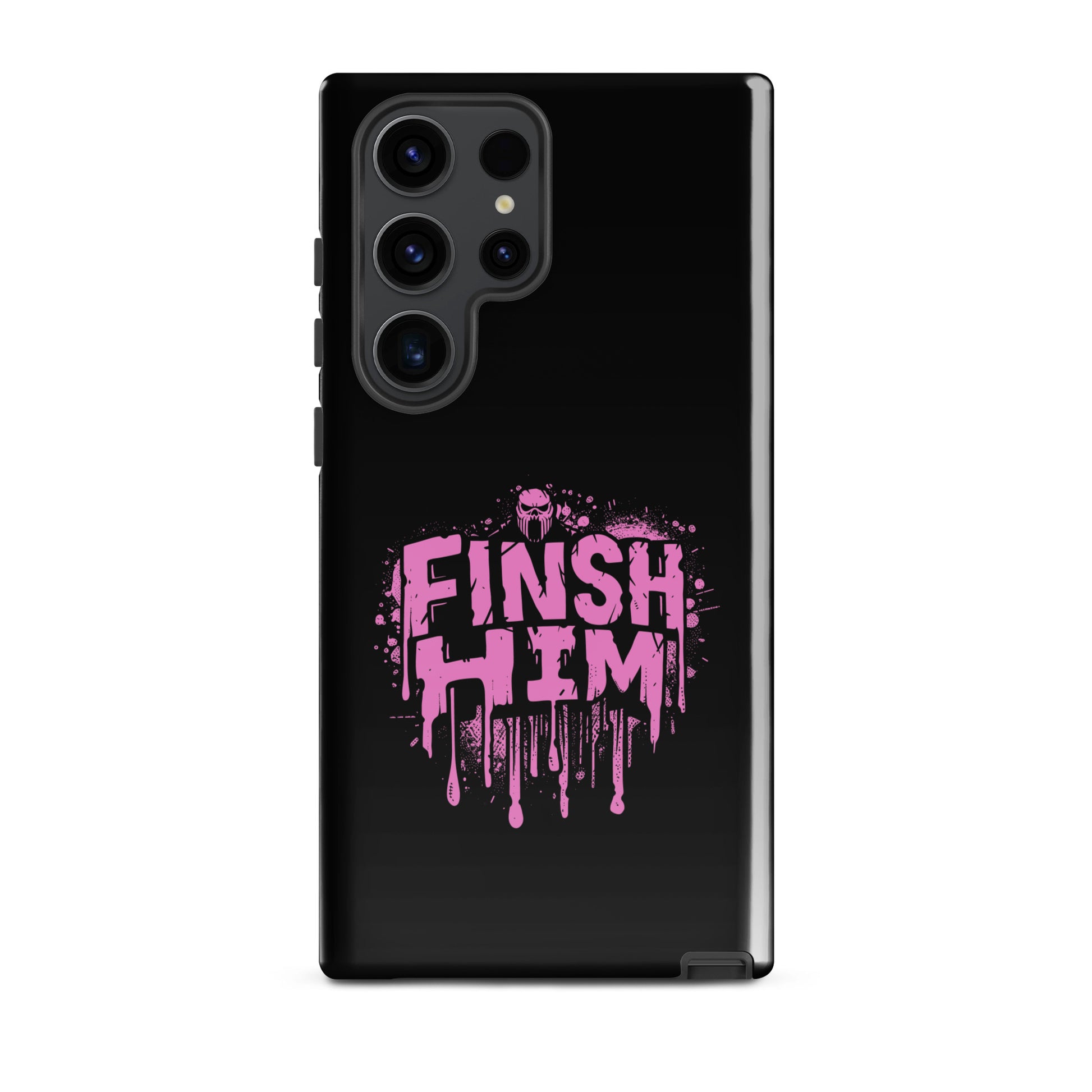 Finish Him Sassy Skull Splash - Pink Gay Bear Samsung Tough Case