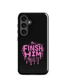 Finish Him Sassy Skull Splash - Pink Gay Bear Samsung Tough Case