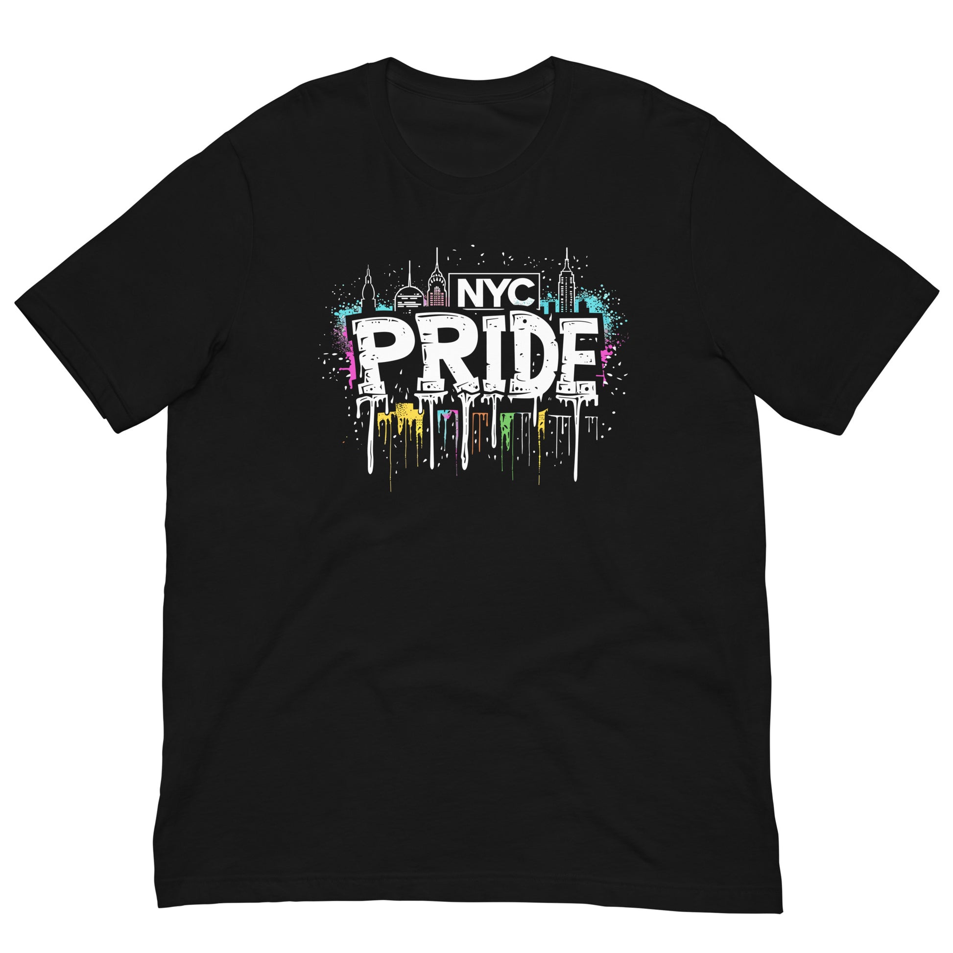 NYC Pride Neon Nightscape Urban Gay Bear T-Shirt
