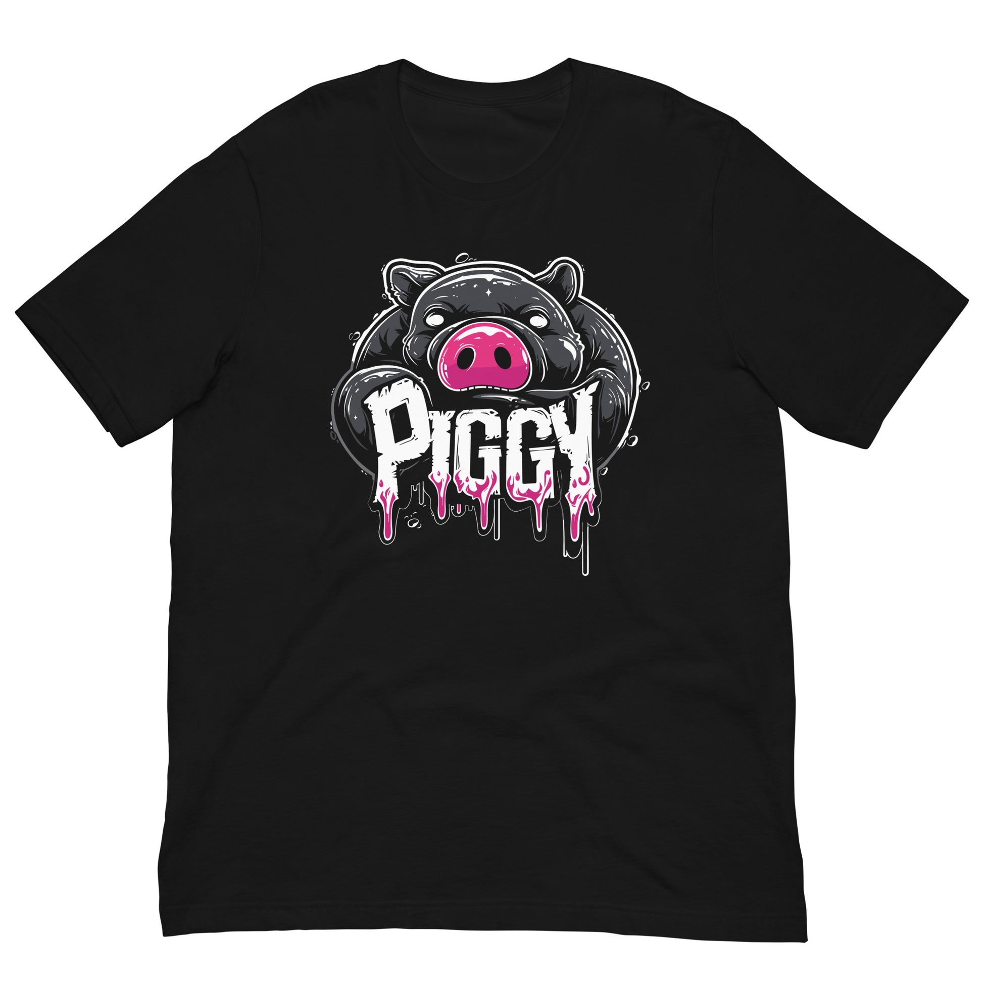 Playful Pink Piggy, Bold Gay Bear T-Shirt