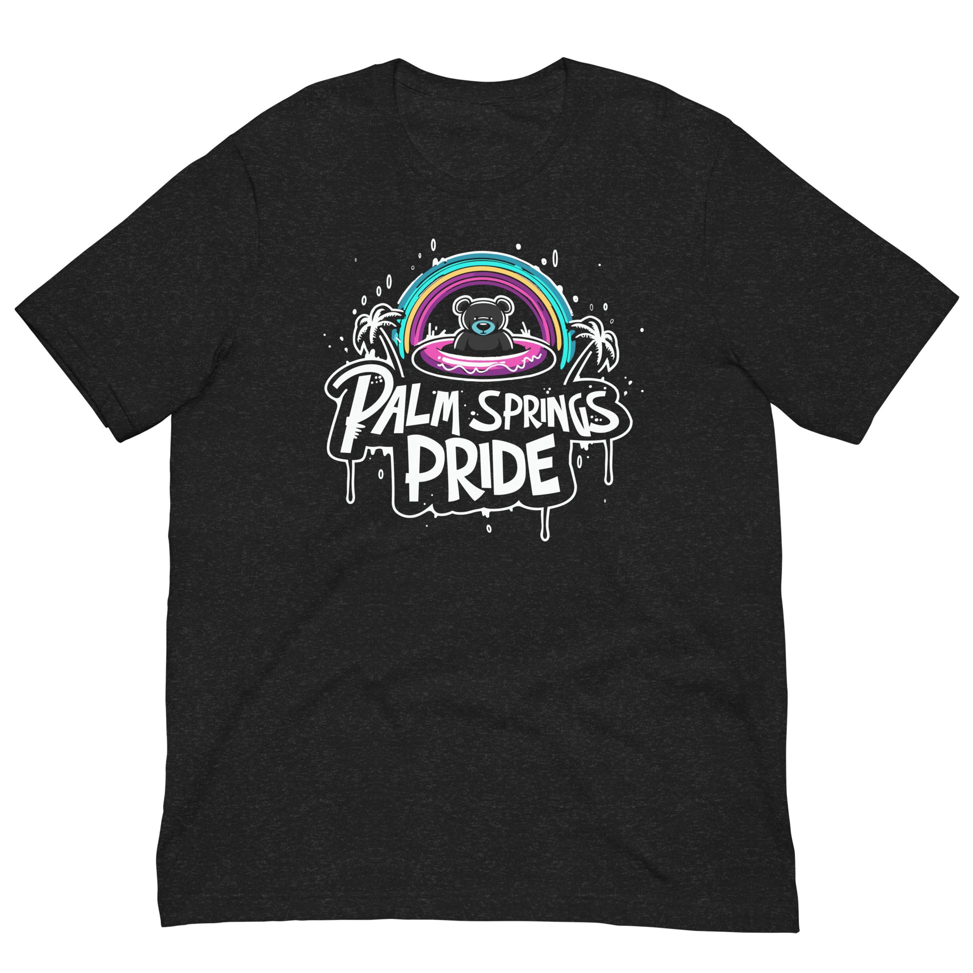 Radiant Rainbow Palm Springs Pride Gay Bear T-Shirt