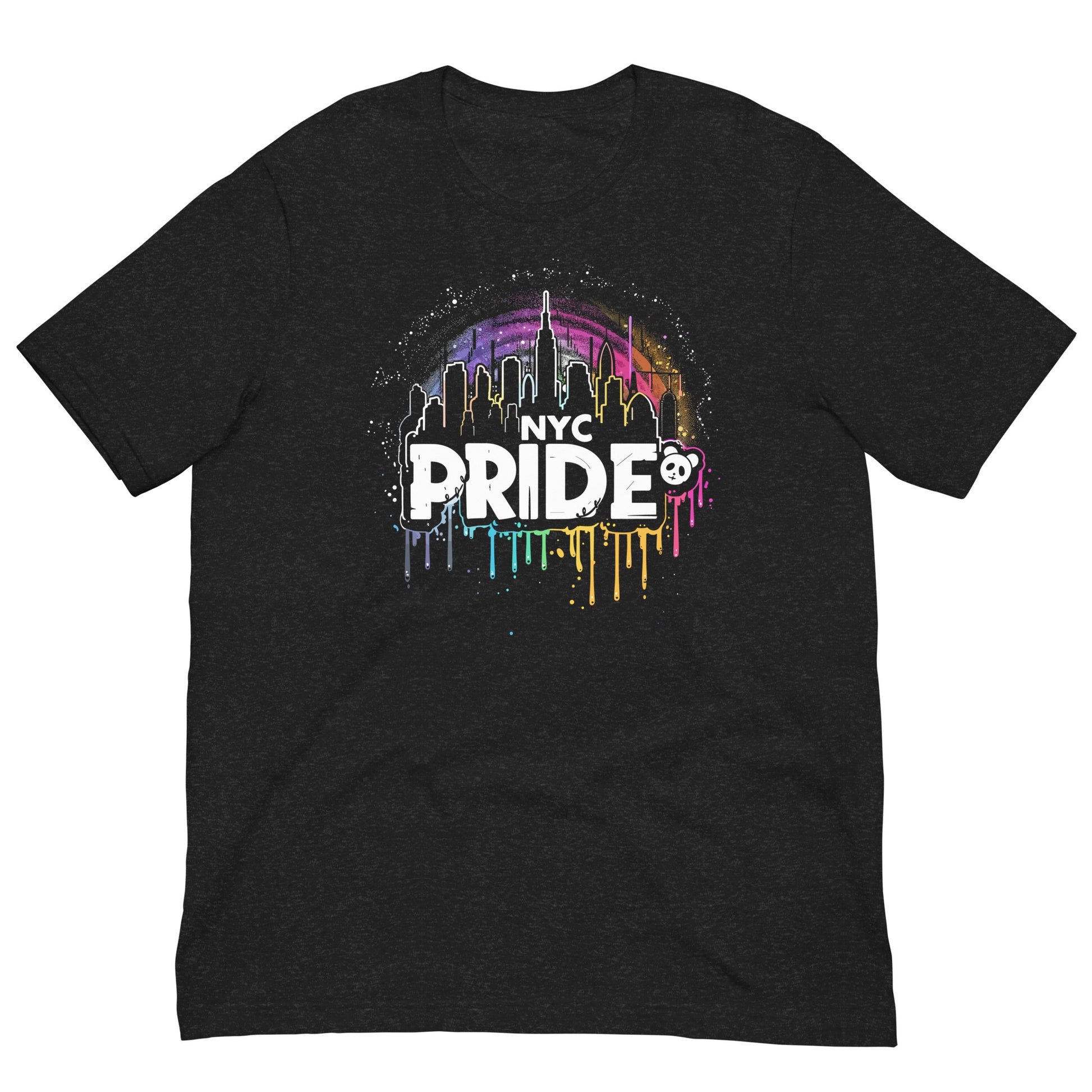 NYC Pride Rainbow Skyline Celebration Gay Bear T-Shirt