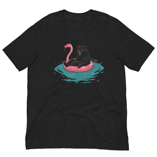 Summer Splash Flamingo Float Gay Bear T-Shirt